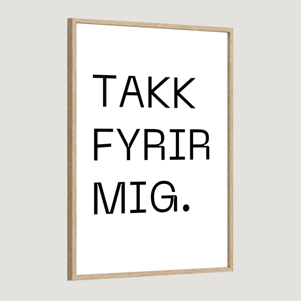 Takk fyrir mig - Plakat