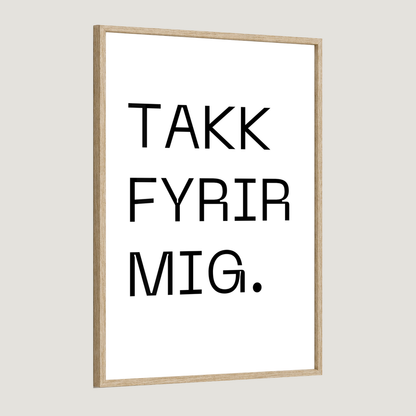 Takk fyrir mig - Plakat
