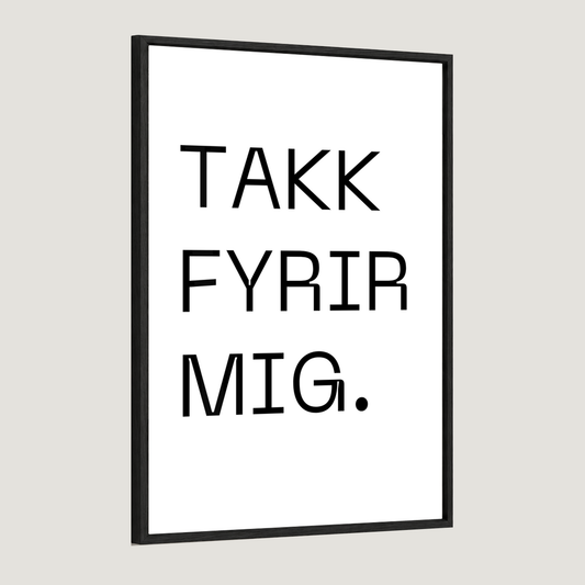 Takk fyrir mig - Plakat