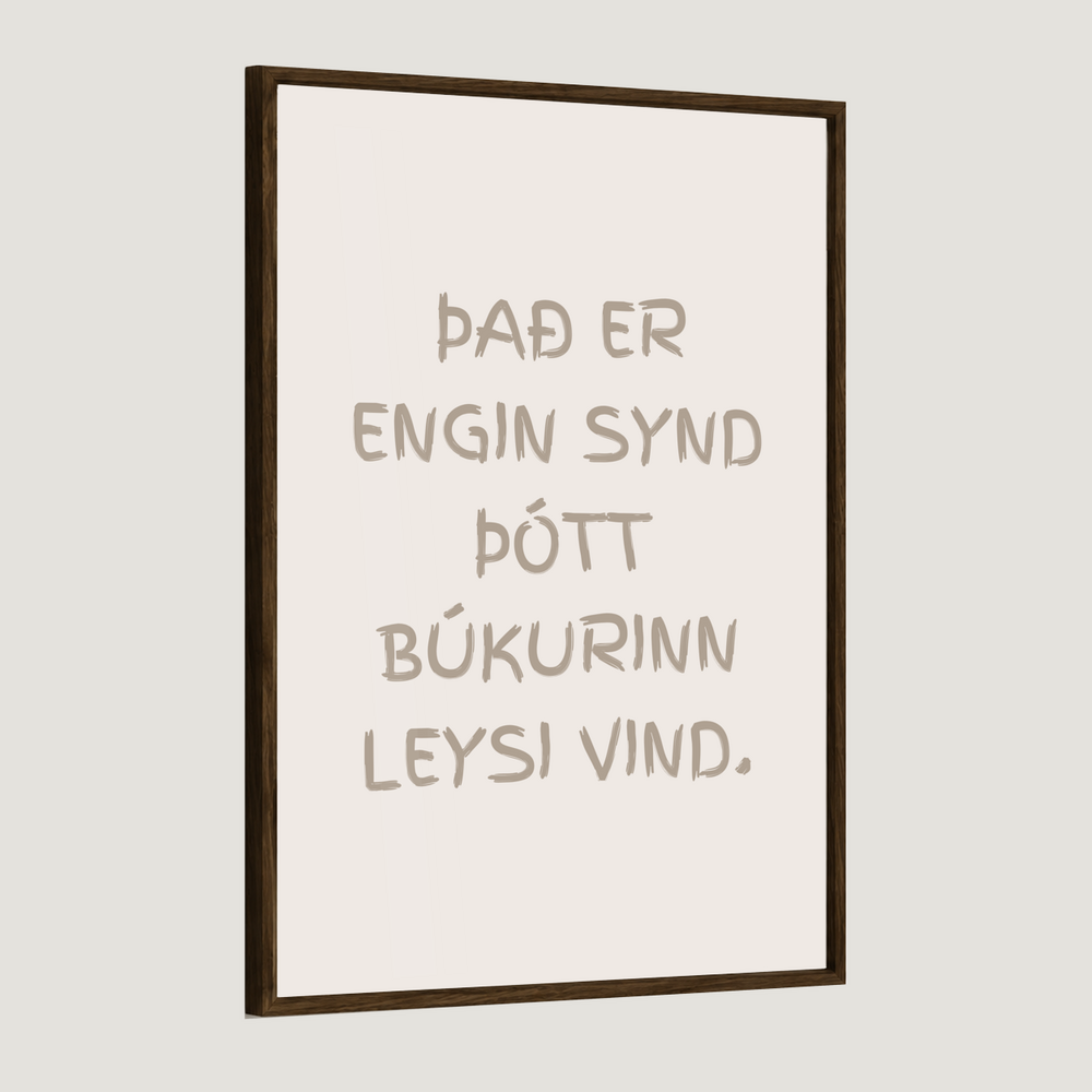 Það er engin synd þótt búkurinn leysi vind.