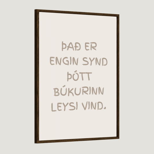 Það er engin synd þótt búkurinn leysi vind.