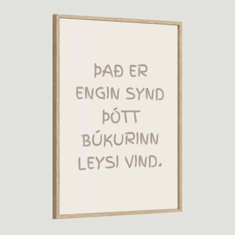 Það er engin synd þótt búkurinn leysi vind.