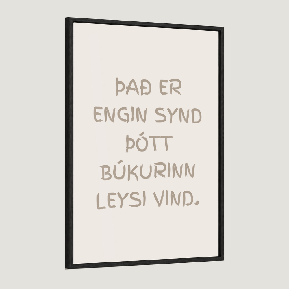 Það er engin synd þótt búkurinn leysi vind.
