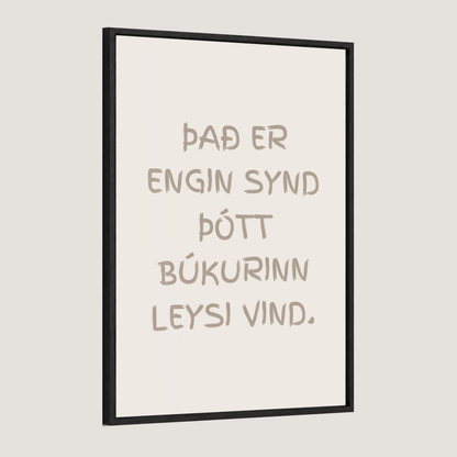 Það er engin synd þótt búkurinn leysi vind.