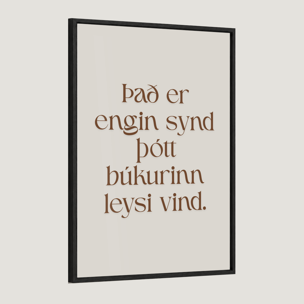 Það er engin synd þótt búkurinn leysi vind.