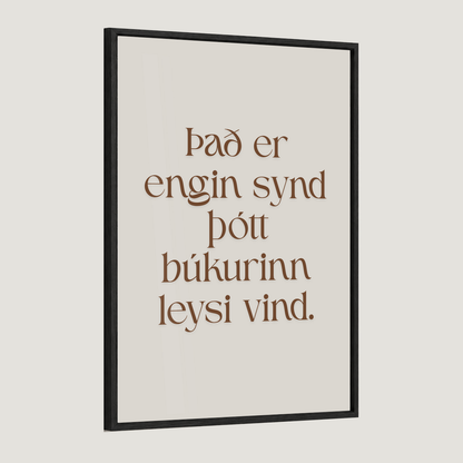 Það er engin synd þótt búkurinn leysi vind.