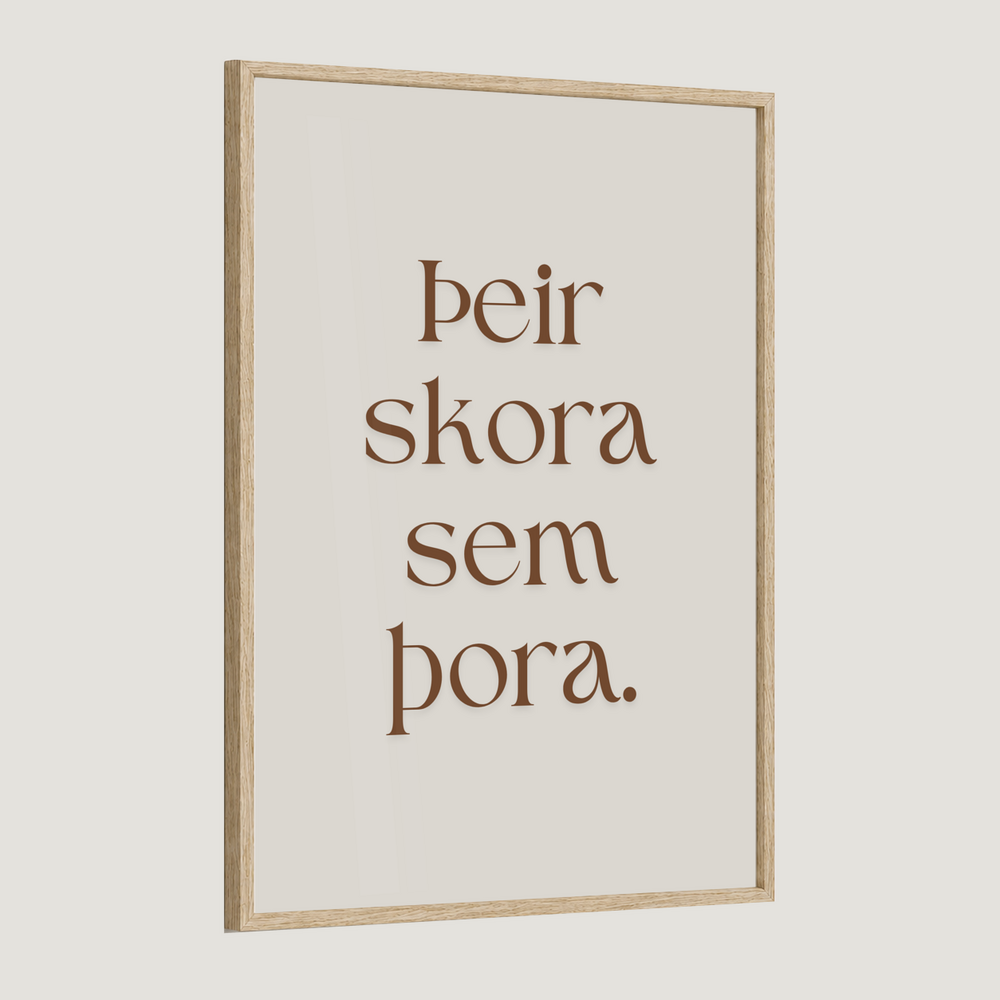 Þeir skora sem þora.