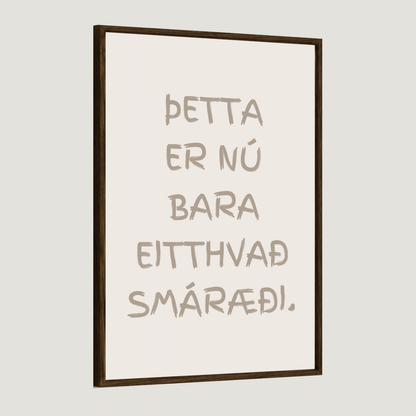 Þetta er nú bara eitthvað smáræði