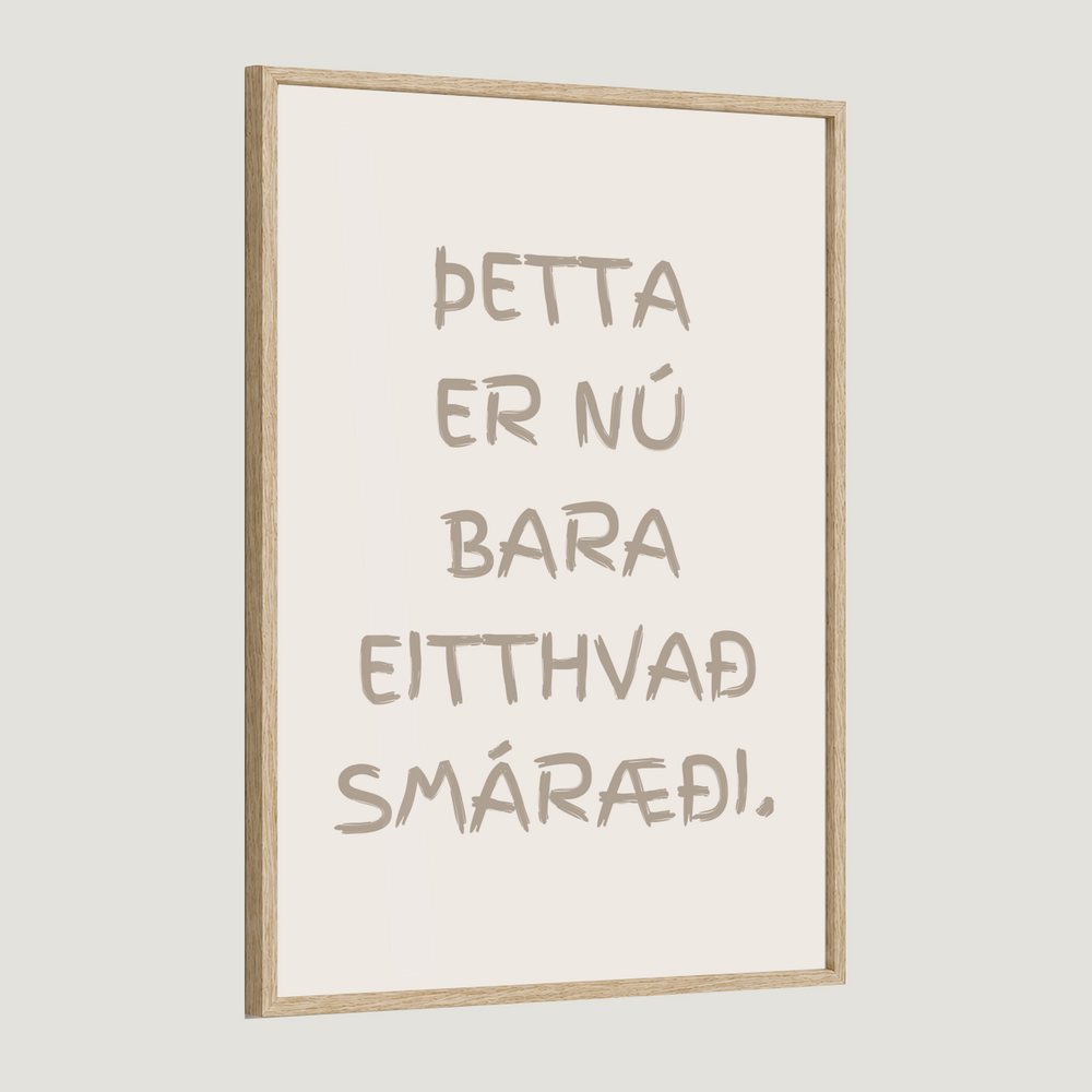 Þetta er nú bara eitthvað smáræði