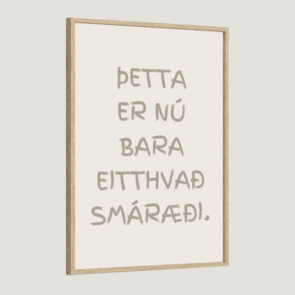 Þetta er nú bara eitthvað smáræði