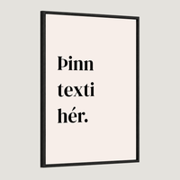 Svartur texti
