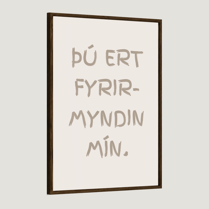 Þú ert fyrirmyndin mín