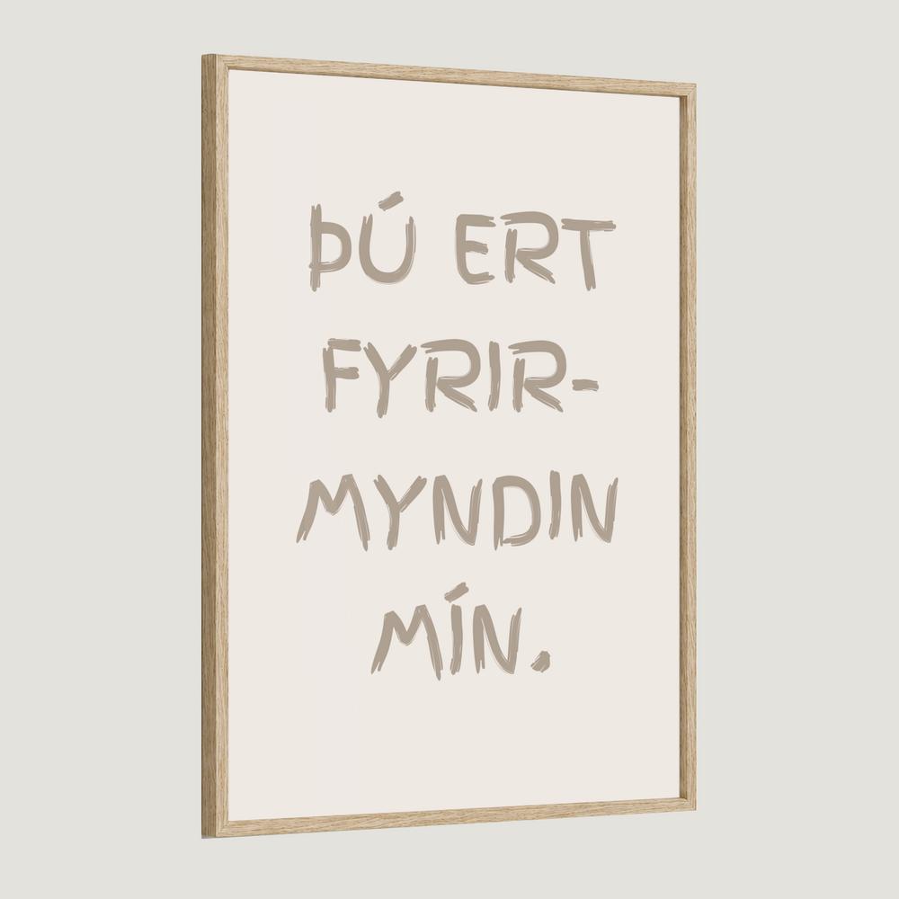 Þú ert fyrirmyndin mín