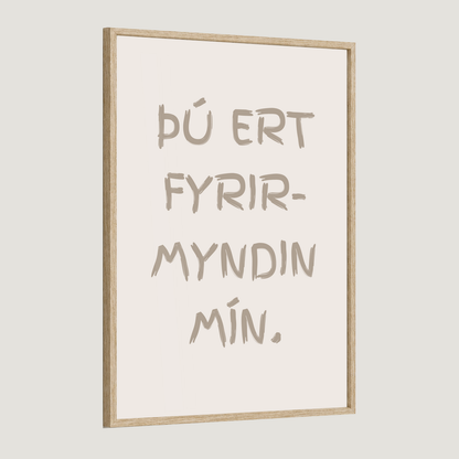 Þú ert fyrirmyndin mín