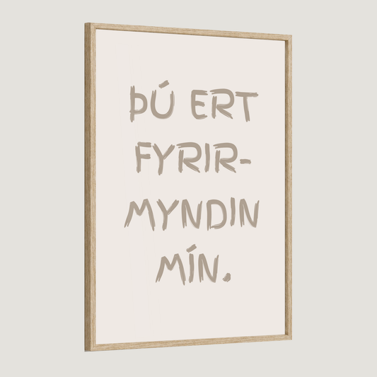 Þú ert fyrirmyndin mín