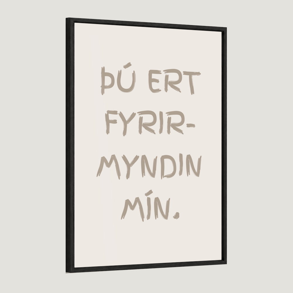Þú ert fyrirmyndin mín