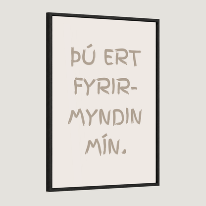 Þú ert fyrirmyndin mín