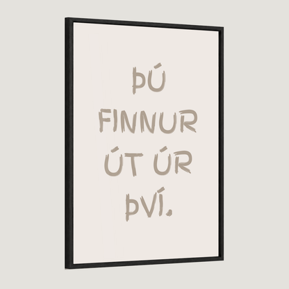 Þú finnur út úr því.