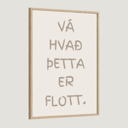 Vá hvað þetta er flott.