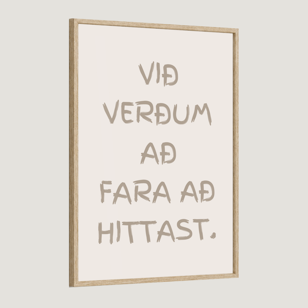 Við verðum að fara að hittast