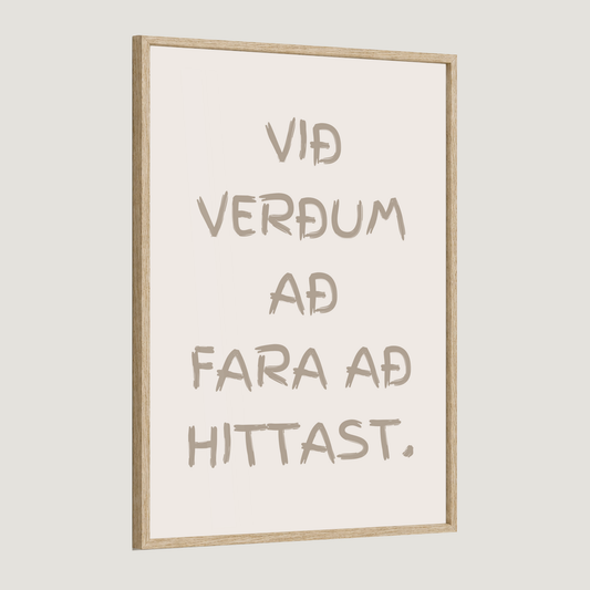 Við verðum að fara að hittast