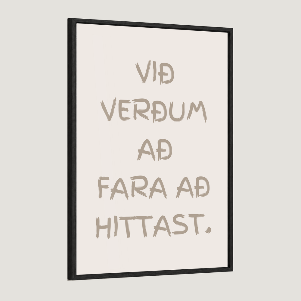 Við verðum að fara að hittast
