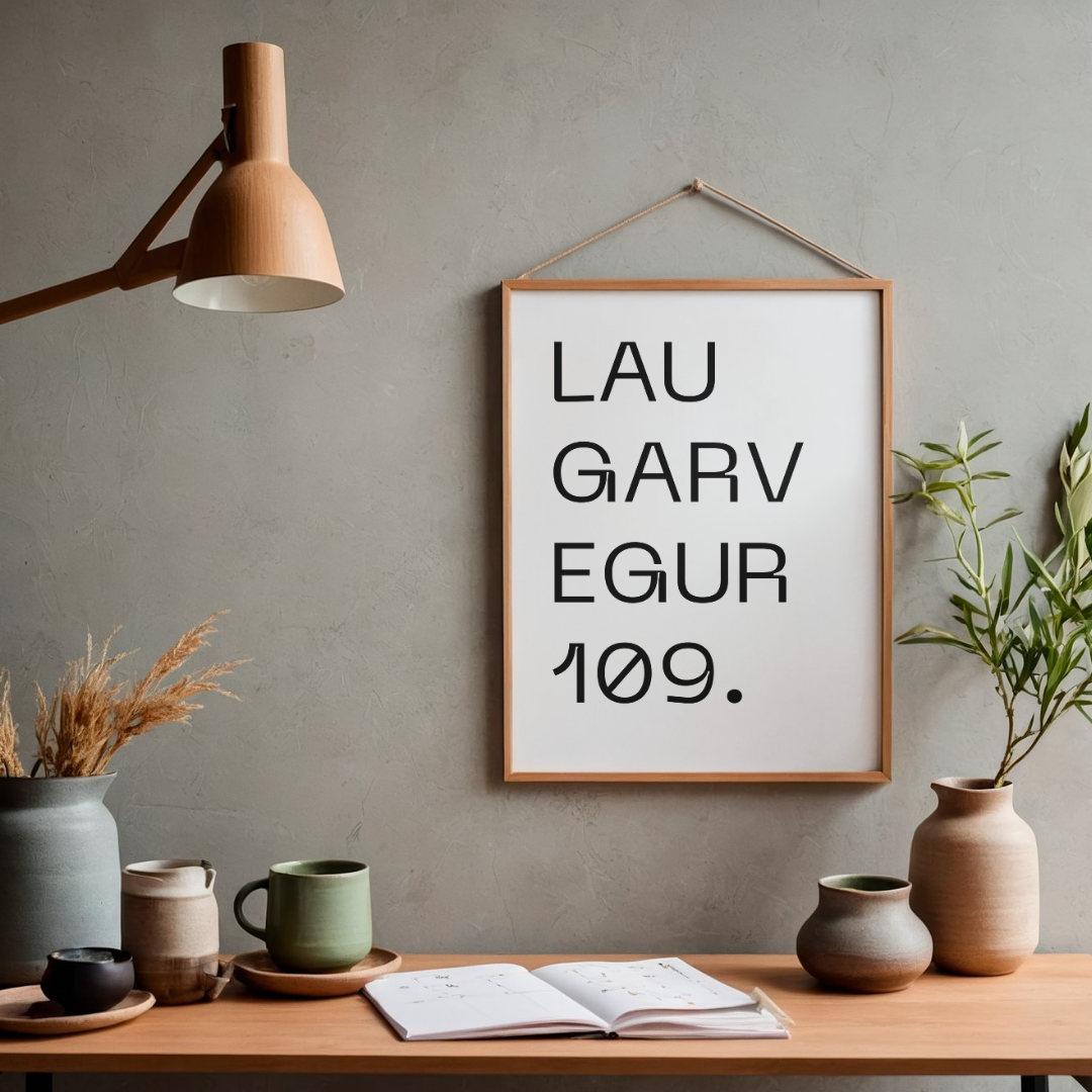 Gatan mín - Sérhannað plakat