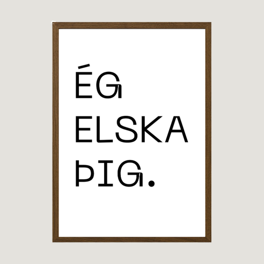 ég elska þig plakat