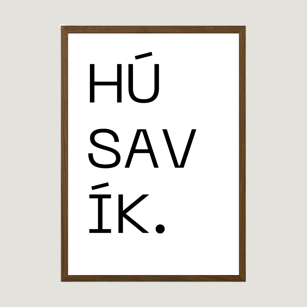 íslenskt bæjarplakat