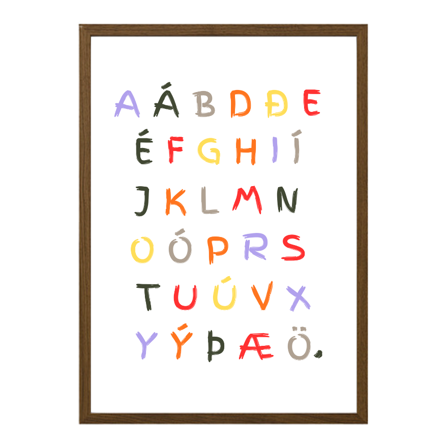 íslenskt stafrófsplakat