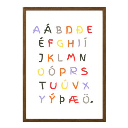 íslenskt stafrófsplakat